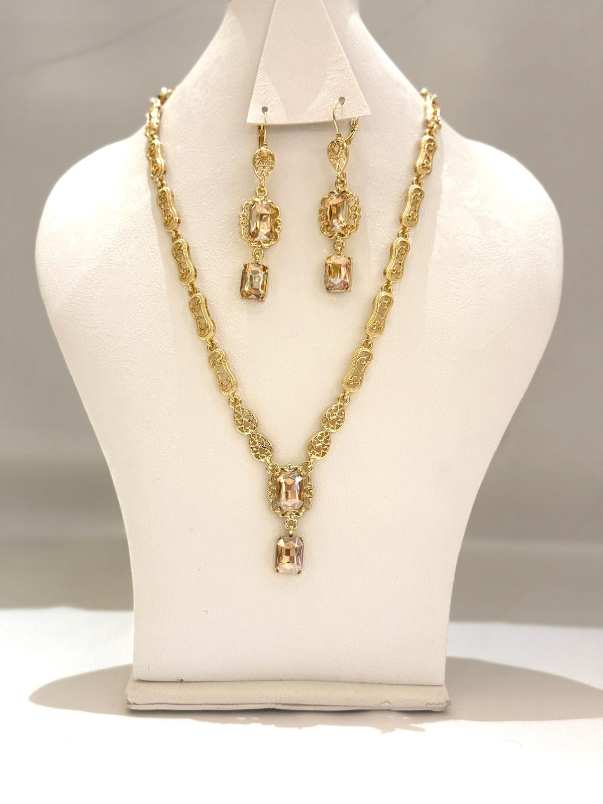 Sieraden set Laila Champagne