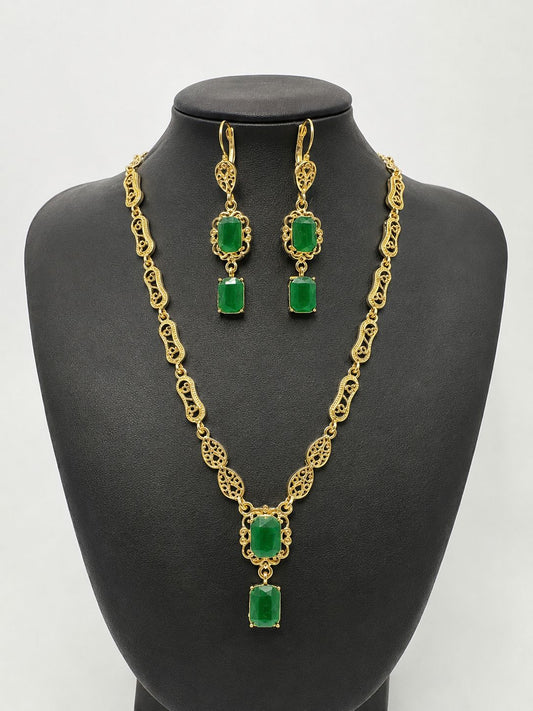sieraden set laila groen