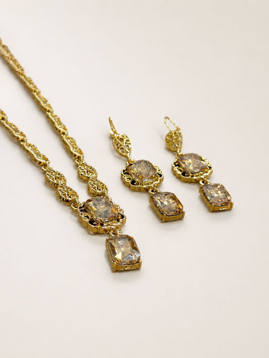Sieraden set Laila Champagne