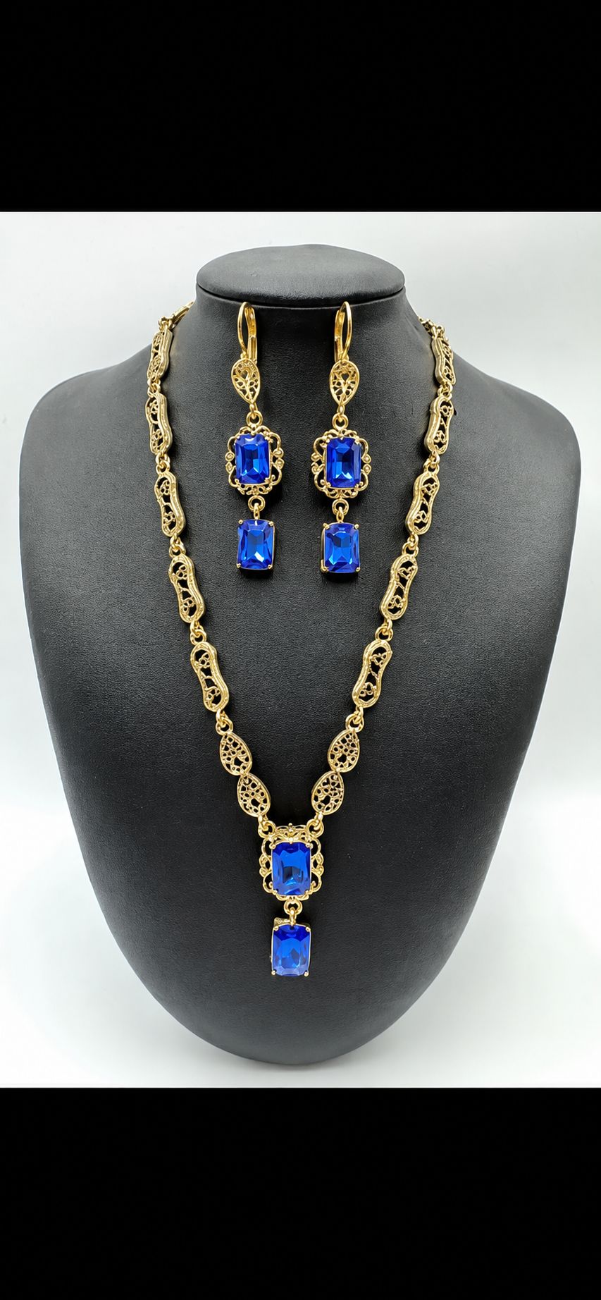 sieraden set laila koningsblauw