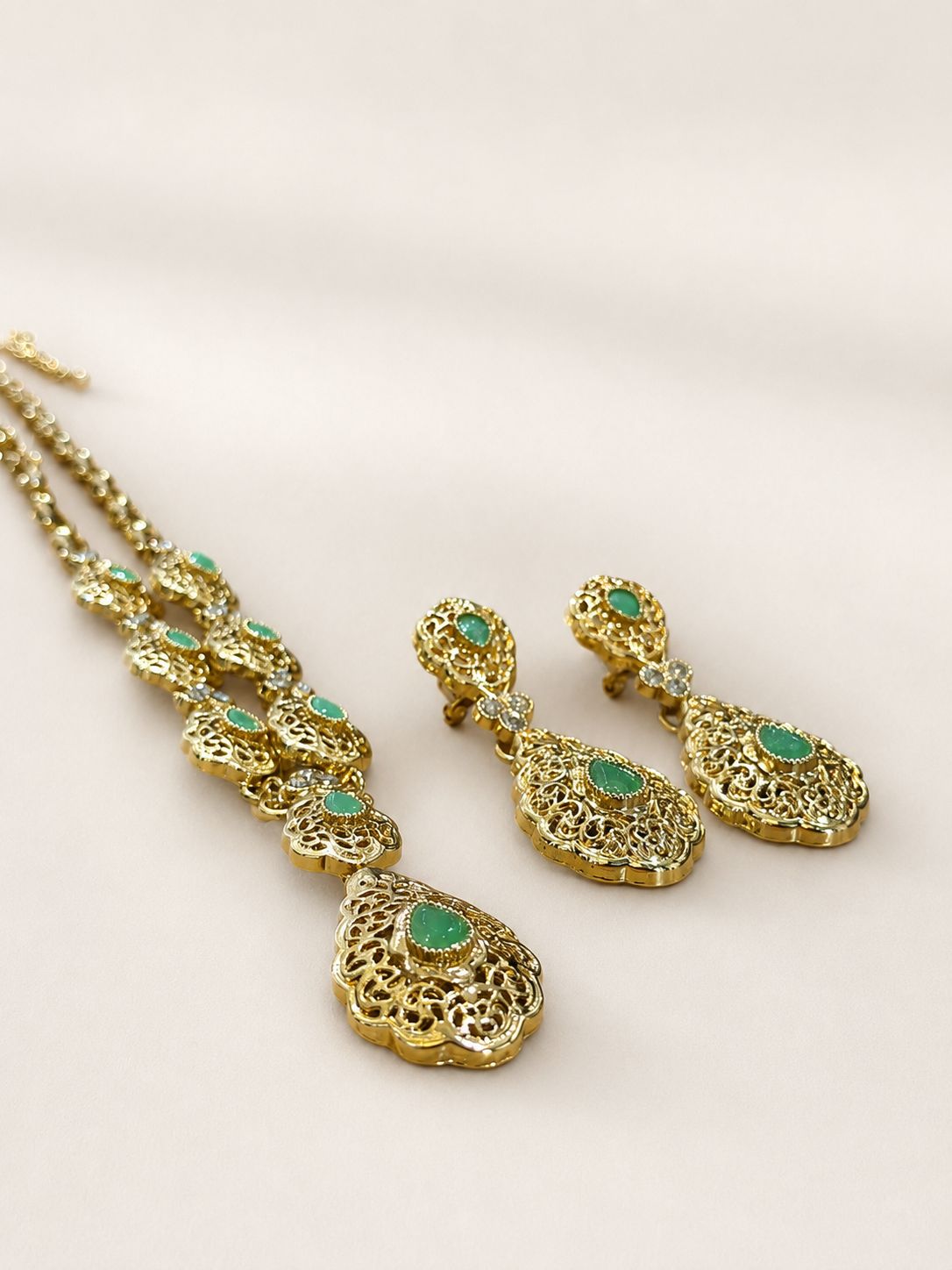 Ketting set Amani mintgroen