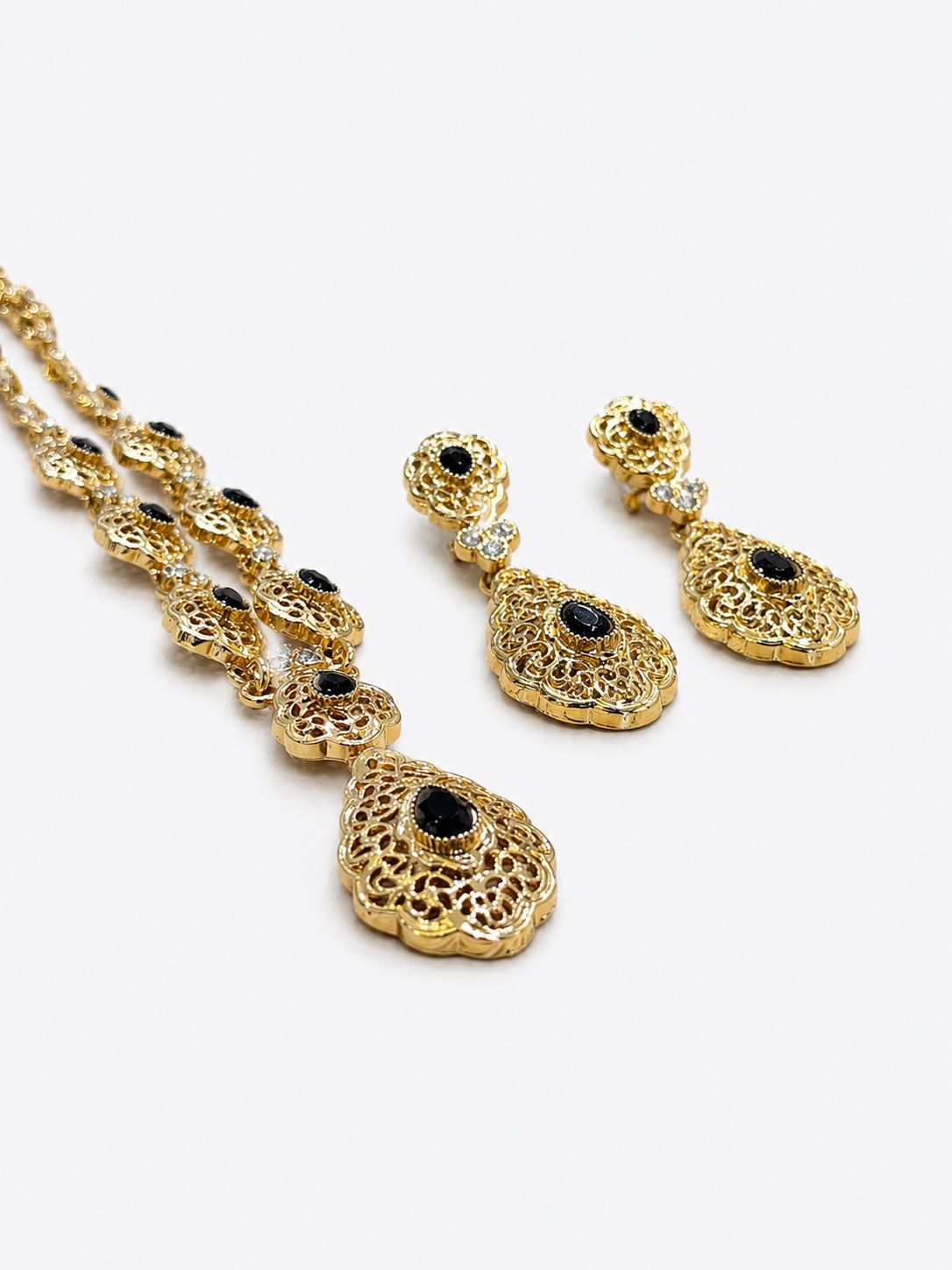 Ketting set Amani zwart