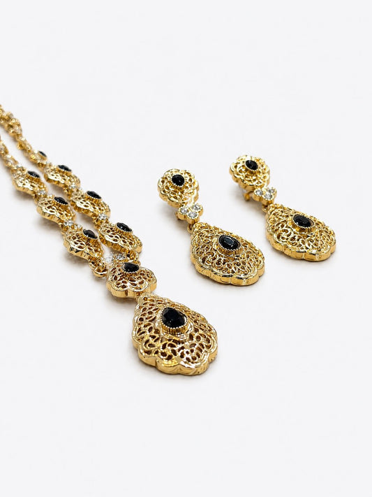 Ketting set Amani zwart