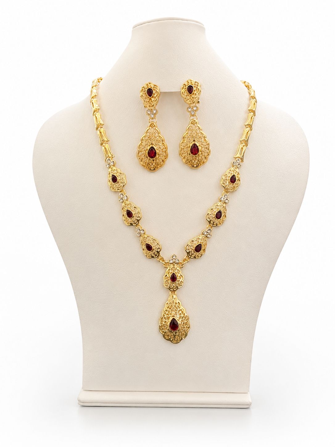 Ketting set Amani bordeaux