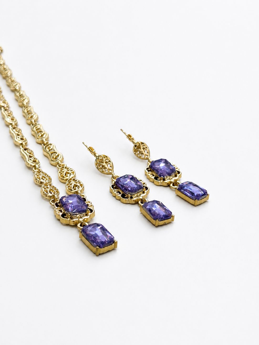 sieraden set laila lila paars