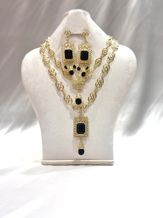 Sieraden set Aya Zwart